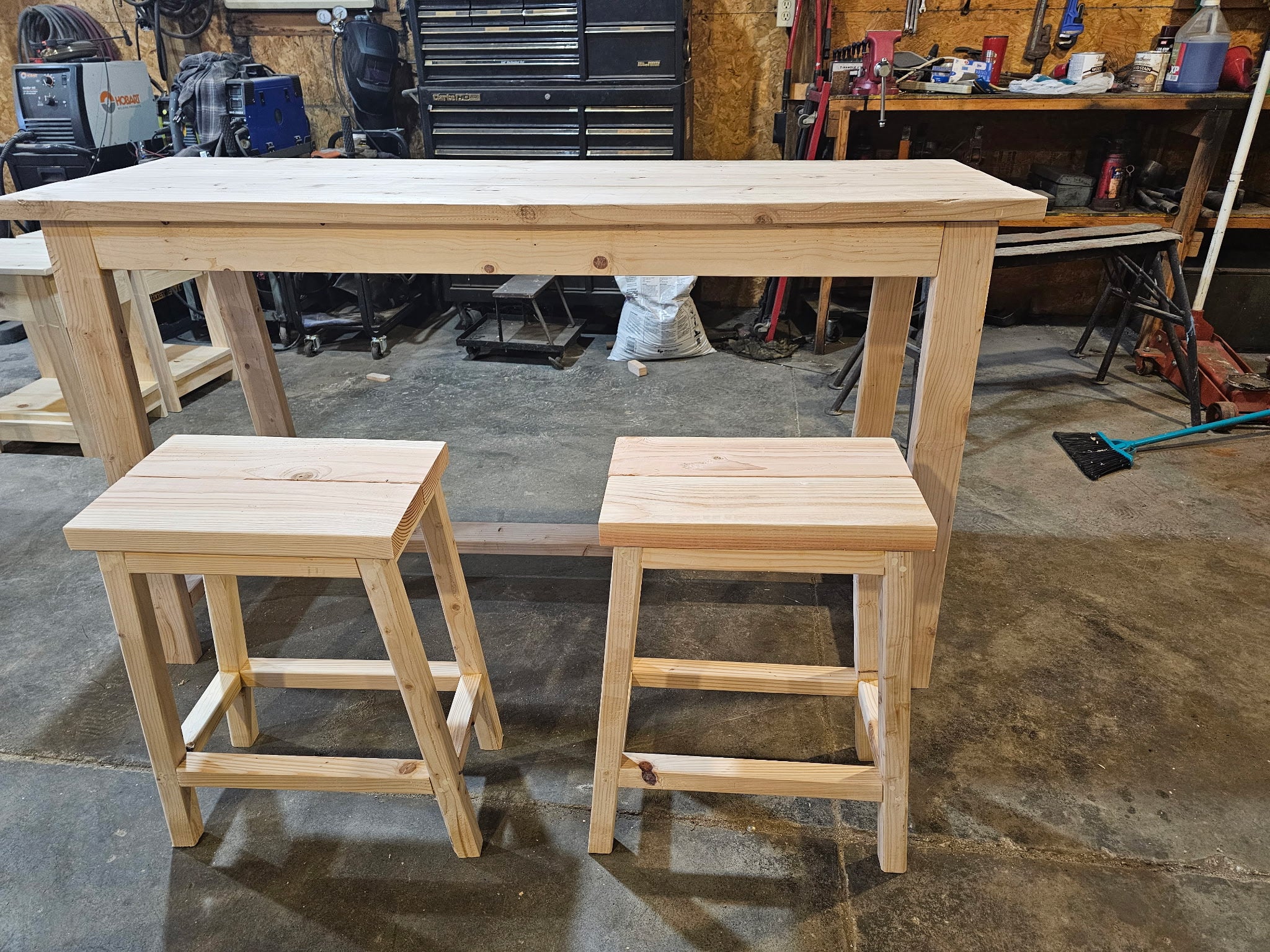 Bar Table with 2 Stools